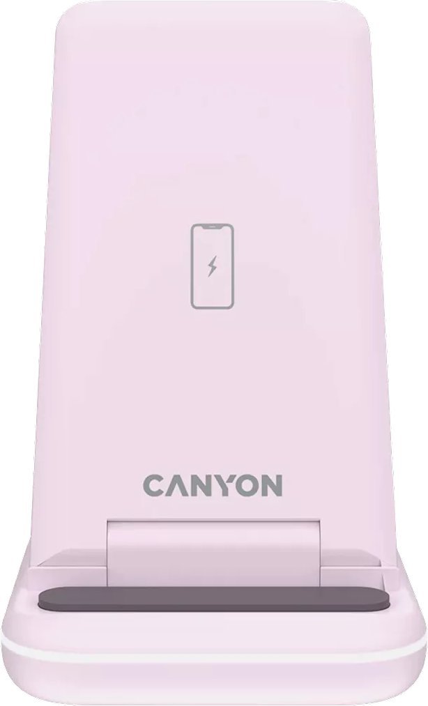 Ładowarka Canyon CANYON WS-304, Foldable 3in1 Wireless charger, with touch button for Running water light, Input 9V/2A, 12V/1.5AOutput 15W/10W/7.5W