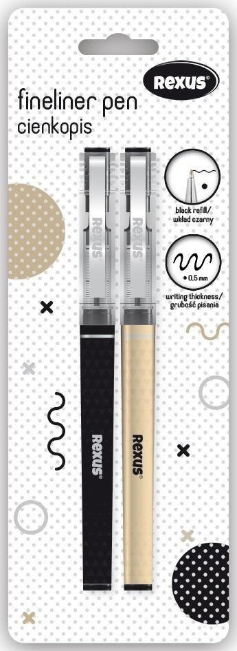 Beniamin Cienkopis czarny 2szt