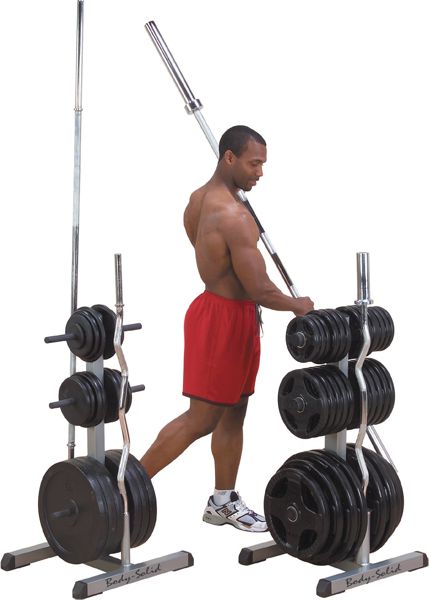 Body-Solid Stojak na gryfy i obciążenie olimpijskie GOWT - 1148