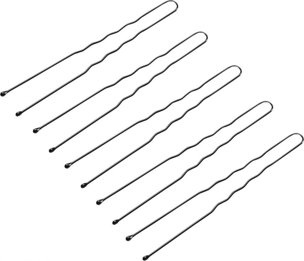 Activeshop Kokówki fryzjerskie do włosów E-65 300 szt. 7 cm czarne