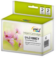 UNi-1 tusz do Brother LC1000/LC970 (20 ml) cyan new