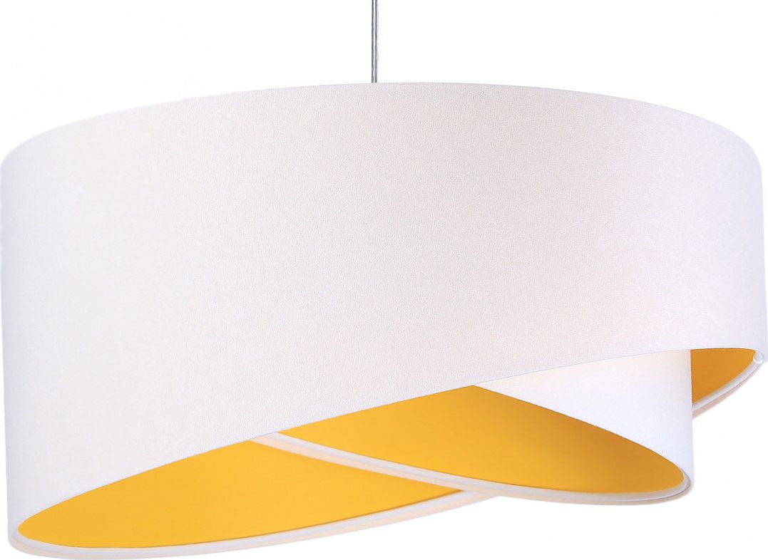 Lampa wisząca Lumes Biało-żółta nowoczesna lampa wisząca - EX990-Rezi