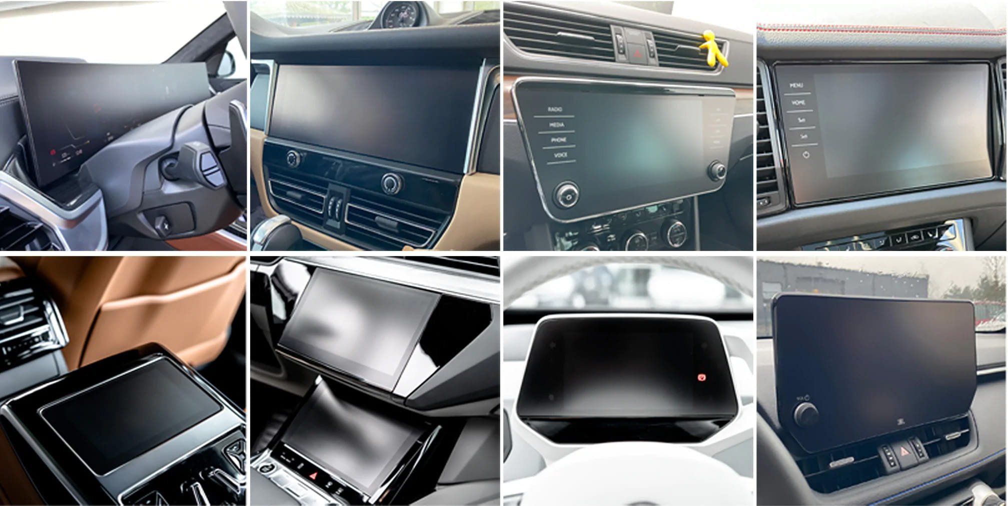 Folia matowa GrizzGlass CarDisplay Protection do Chery Tiggo 8 15,6" (2025) [2w1]