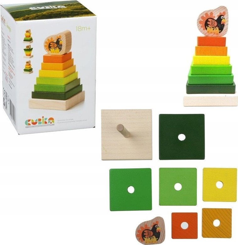 Cubika Sorter drewniany piramida