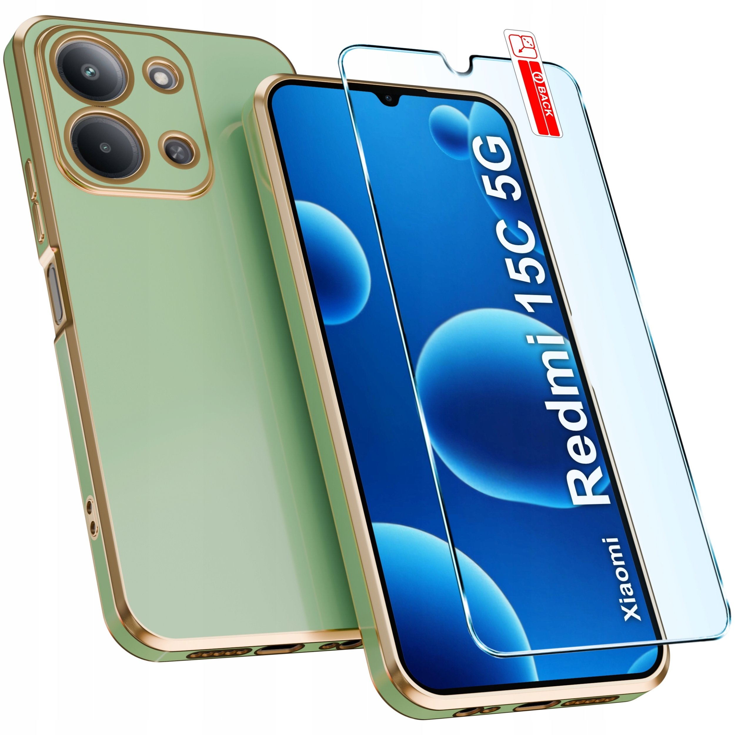 Etui do Xiaomi Redmi 15C 5G CASE ELEGANCKIE GLAMOUR SLIM + Szkło 9H