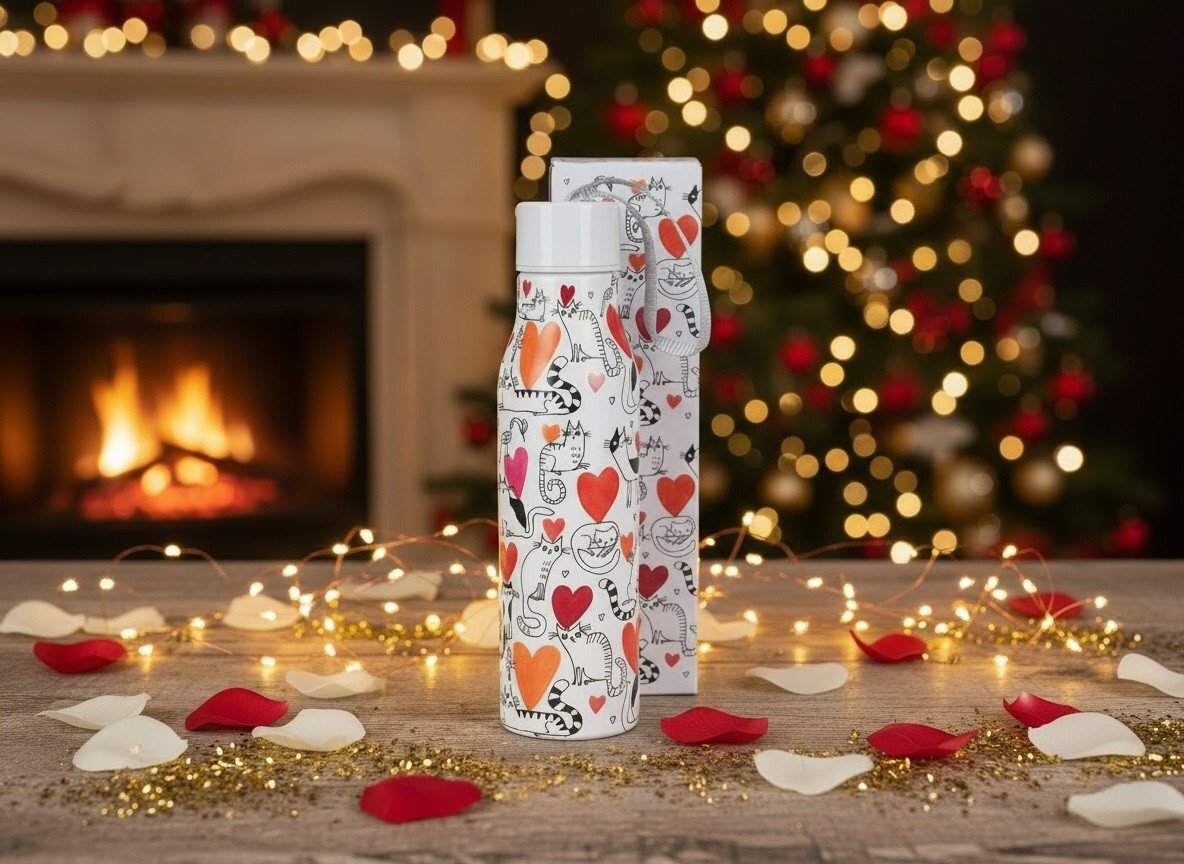 Butelka termiczna 500 ml Koci Świat Serce