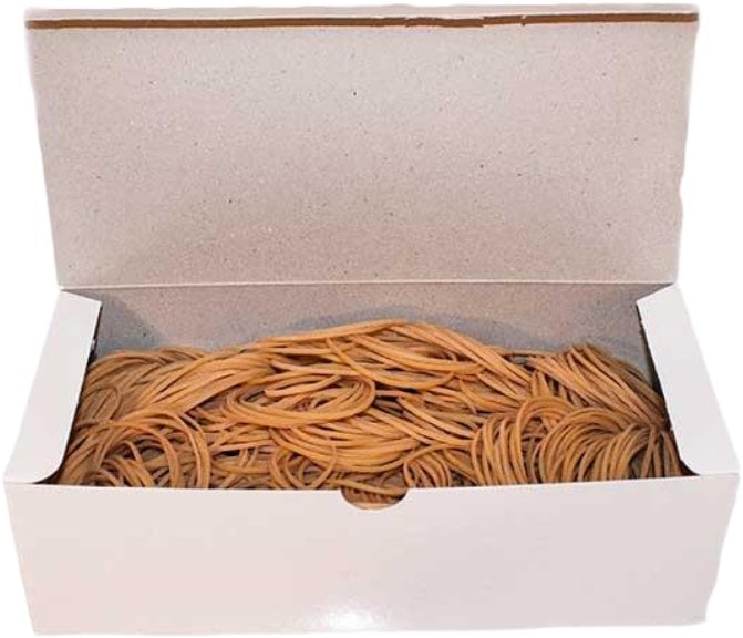 Gummibånd nr 20 brun 1,7x100mm 250g/pak - (250 gram pr. pakke)