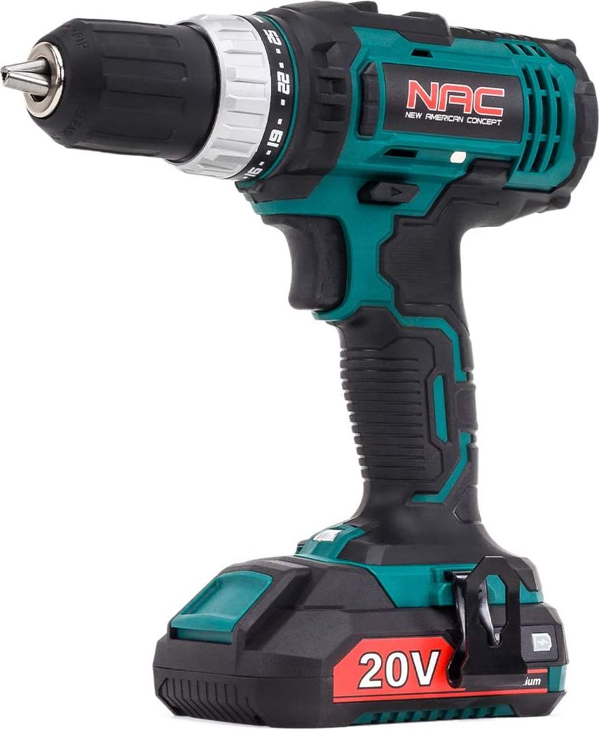Wiertarko-wkrętarka NAC CDB1-LI-20V 20 V 1 x akumulator 2 Ah