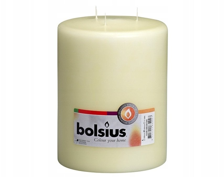 Bolsius Świeca cylindryczna z 3 knotami Mamoth O200x150mm zapach 8711711832027 8711711832027