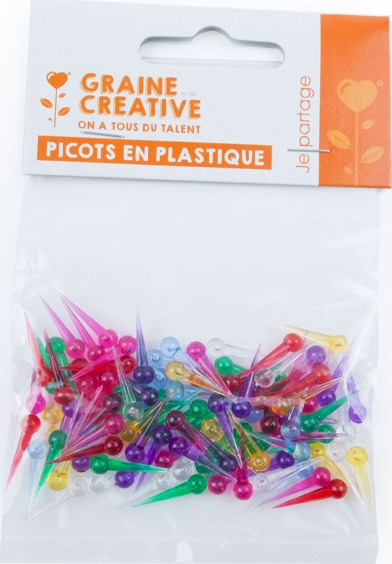 Graine Creative Platikowe Szpilki do Obrazków 100 szt.