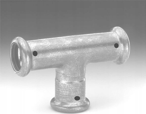 SANHA Trójnik redukcyjny SANHA-THERM C-Stahl d22x18x18SANHA