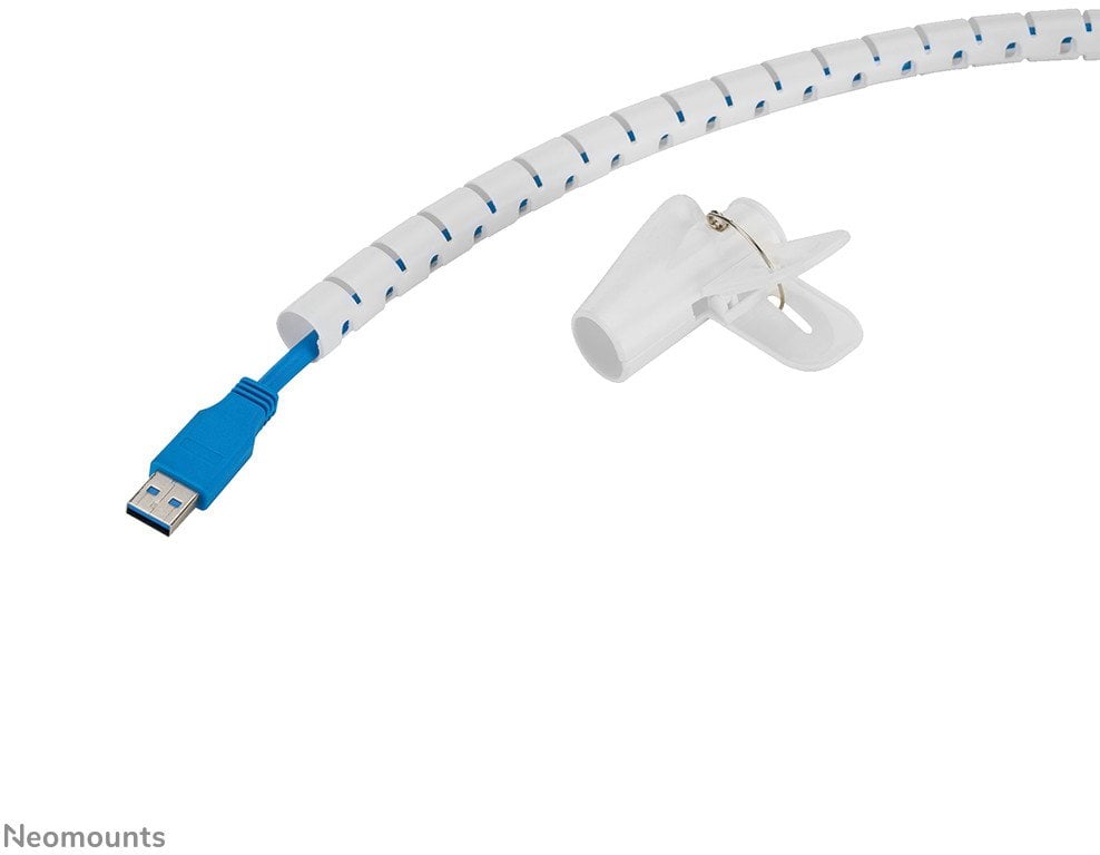 NEOMOUNTS Spiral Cable Wrap 15mm multiple cables white