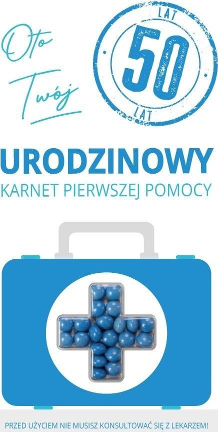 Karnet urodziny 50