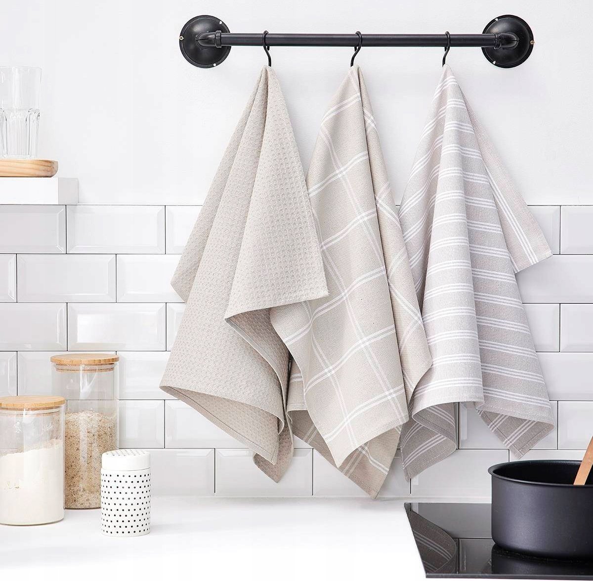 TODAY Ściereczki kuchenne bawełniane On, 3 sztuki, 50 x 70 cm