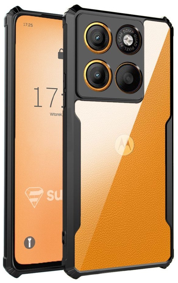 Etui pancerne Supero do Motorola Moto Edge 60/60 Fusion, przezroczyste