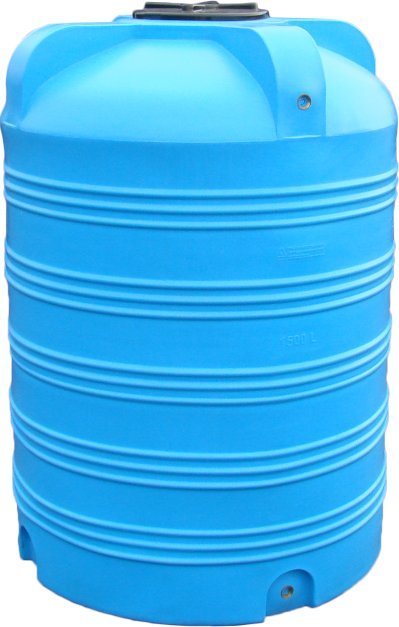 UHP Zbiornik plastikowy, beczka 1500 l średnica: 119 cm (gwint górny i dolny 1 cal mosiężny)