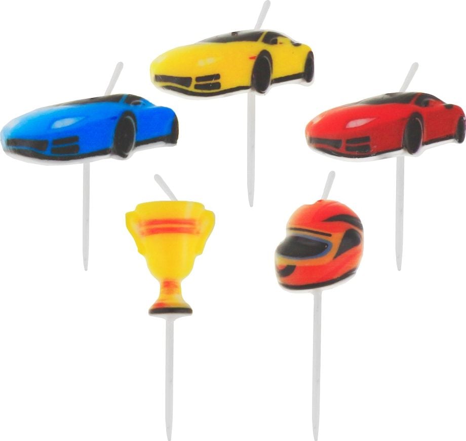 GoDan Świeczki pikery "Wyścigi samochodowe"