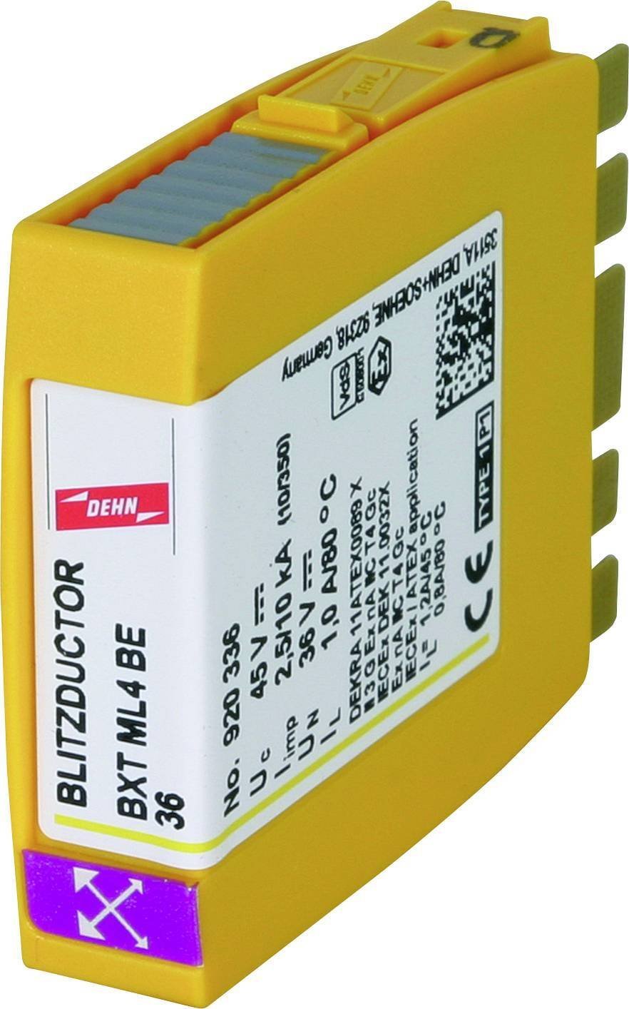 Kompaktowy moduł do kombinowanych ograniczników przepięć Typ T1 9kA/20kA BXT ML4 BE 36 BLITZDUCTOR XT 920336