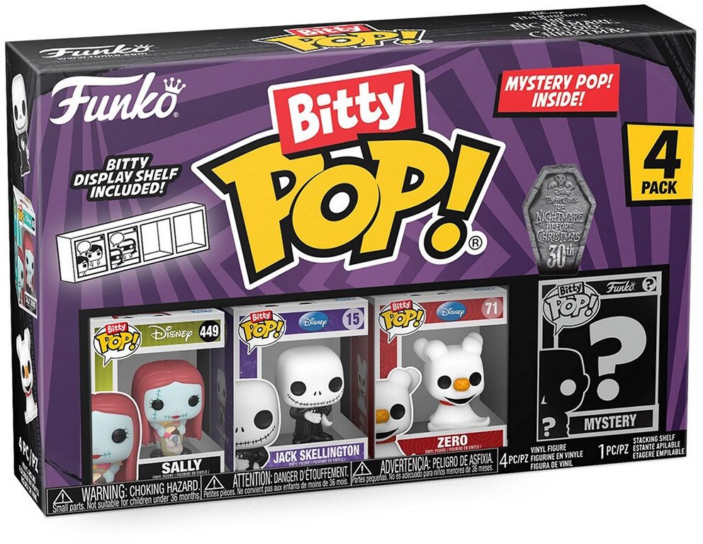 Funko Assorted Blister 4 figures Bitty POP Disney Nightmare Before Christmas