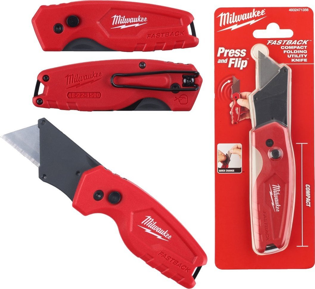 Milwaukee Nóż z ostrzem trapezowym składany Fastback Compact MILWAUKEE