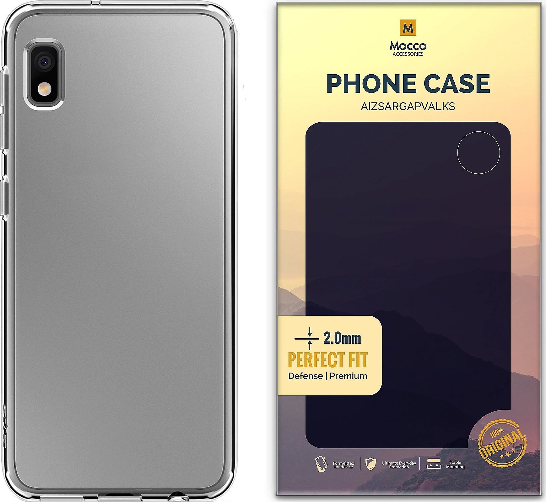 Mocco Original Clear Case 2mm Silicone Case for Samsung A102 Galaxy A10E Transparent (EU Blister)