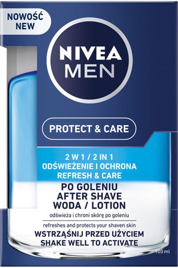 Nivea MEN Woda po goleniu Protect & Care 2w1 100ml