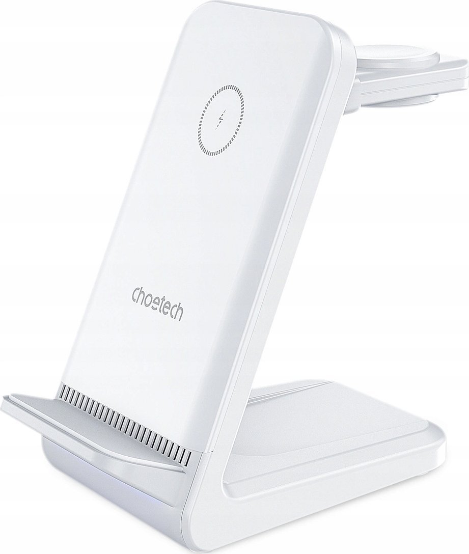 Ładowarka Choetech Stacja ładująca indukcyjna 3w1 Choetech T608 15W - biała