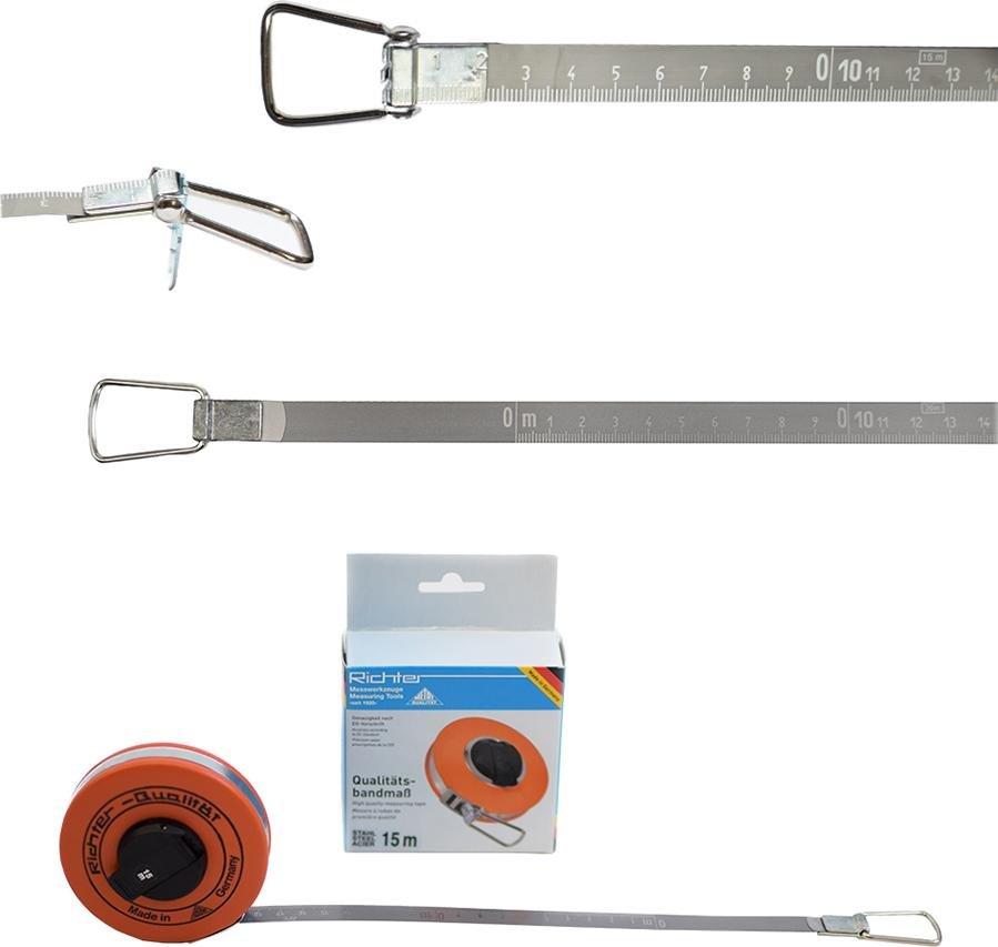 Richter Ruletka stalowa trawiona w kapslu RICHTER 358P 15m