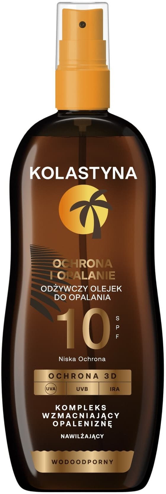 KOLASTYNA Odżywczy Olejek do opalania - Ochrona i Opalanie SPF10 150ml