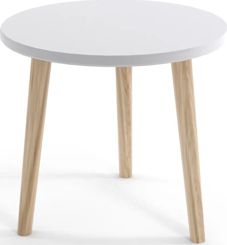Stolik kawowy LEBEL 67x67 biały mat MELIMEBLE