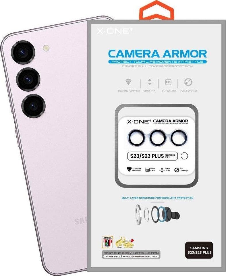 X-One Szkło szafirowe X-ONE na obiektyw aparatu Camera Armor - do Samsung Galaxy S23/S23 Plus