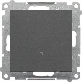 Kontakt-Simon Łącznik schodowy Kontakt-Simon 55 TW6.01/116 moduł 10 AX, 250V~, szybkozłącza grafitowy mat