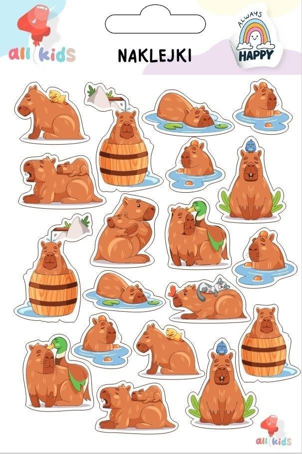 Naklejki dla dzieci Kapibara