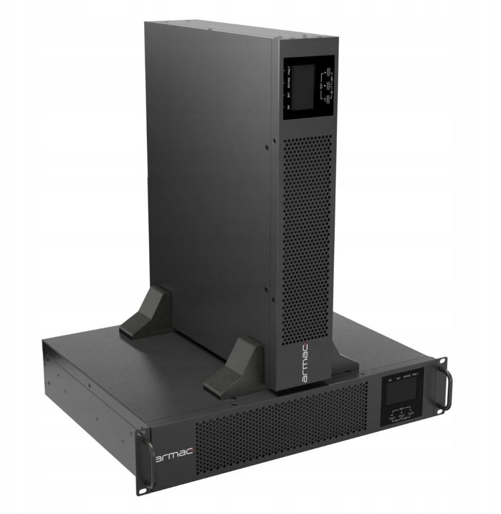 UPS RACK ARMAC R/1000I/PF1/DF ON-LINE 1000VA 8X IEC C13 USB-B LCD METALOWA OBUDOWA DUST-FREE