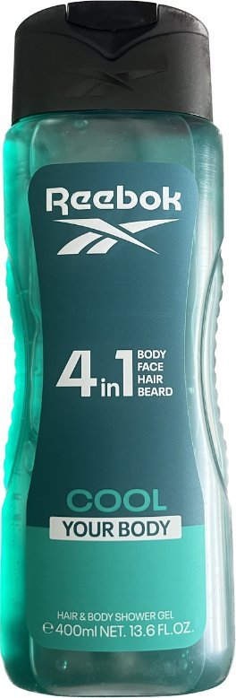 Reebok Cool Your Body Żel pod Prysznic dla mężczyzn 4w1 400ml