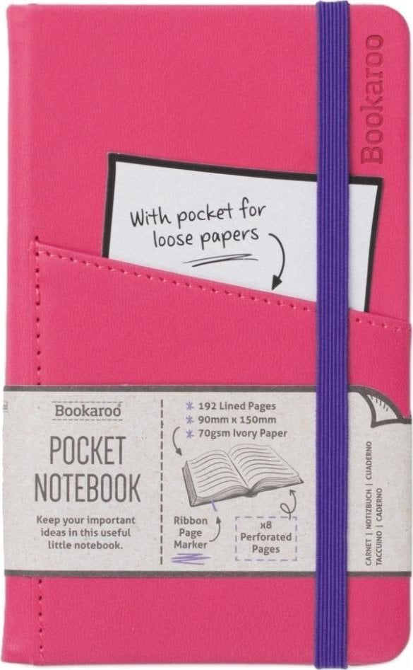 Bookaroo Notatnik Journal Pocket A6 - Różowy