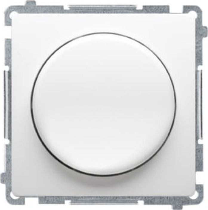Kontakt-Simon Simon Basic Ściemniacz naciskowo-obrotowy jednobiegunowy do LED ściemnialnych 230V biały BMS9L.01/11