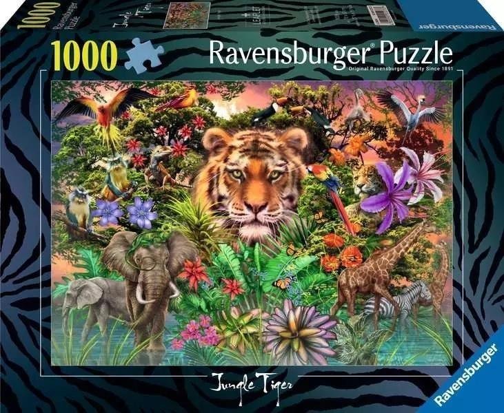 Ravensburger Puzzle Tygrys w ogrodzie 1000 elementów