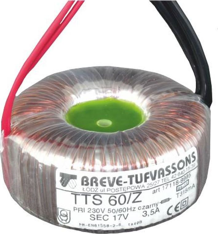 Breve Tufvassons sp. z o.o. Transformator toroidalny TTS 35/Z 230/12V 35VA 17112-9994