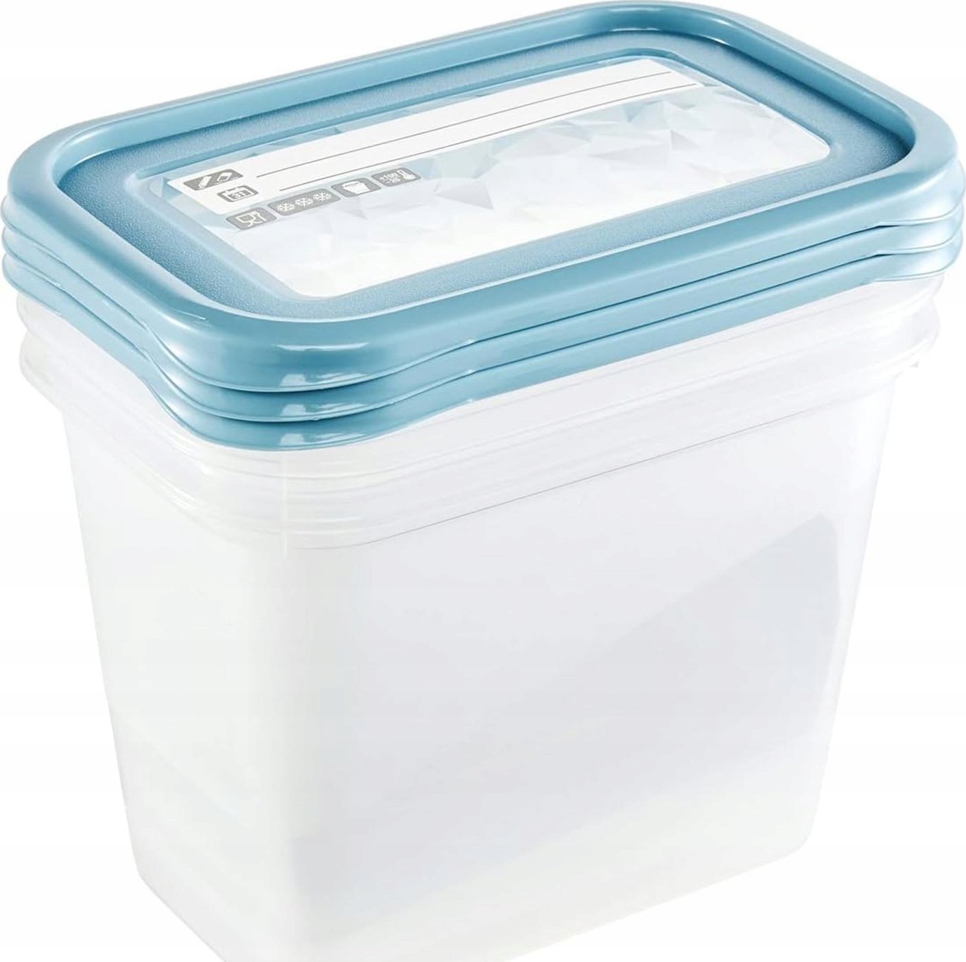 Lumarko Zestaw 3 Pojemników 3x1l Z Etykietą Wielokrotnego Zapisu (30691) Lumarko!