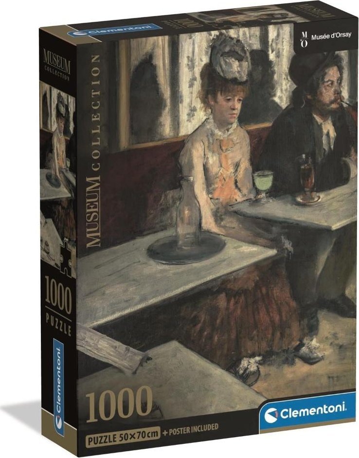 Clementoni Puzzle Compact Museum Degas: Dans Un Cafe 1000 elementów (39974)