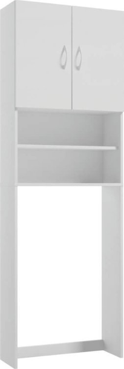 Deftrans Szafka nad pralkę biała 64x189x25cm laminowana Katania