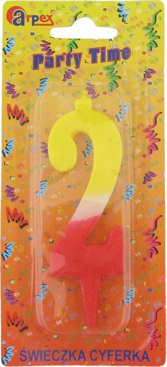 Arpex Swieczka cyferka - kolor nr 2