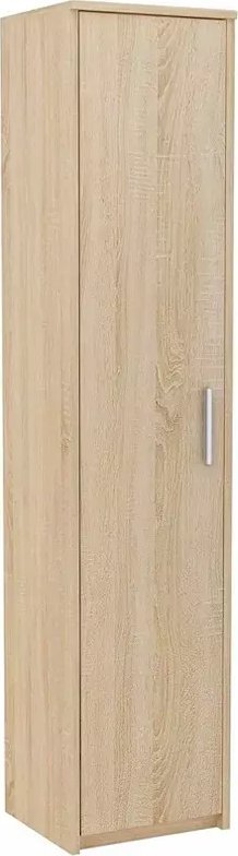 Elior Wysoki regał na książki do salonu dąb sonoma - Marike