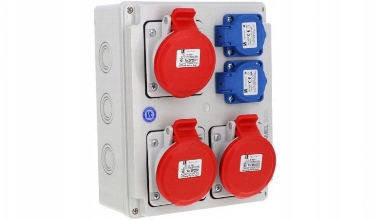 Rozdzielnica 3x5x16A 2x2x16A INA=16A IP54 SB-008005-S0020-54