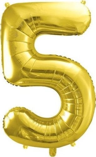Balon fol.Cyfra 5 72cm j.złoty 33542
