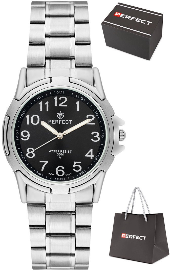 Zegarek Perfect P011-03 męski klasyczny czytelny 40 mm .