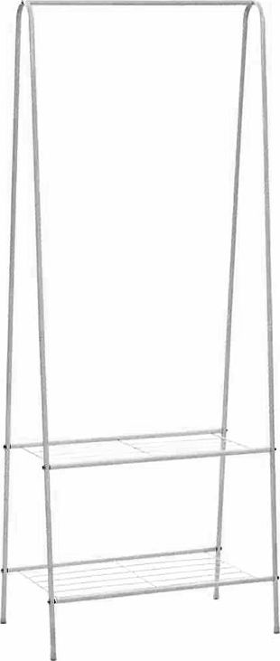 Elior Biały metalowy stojący wieszak na ubrania - Barley