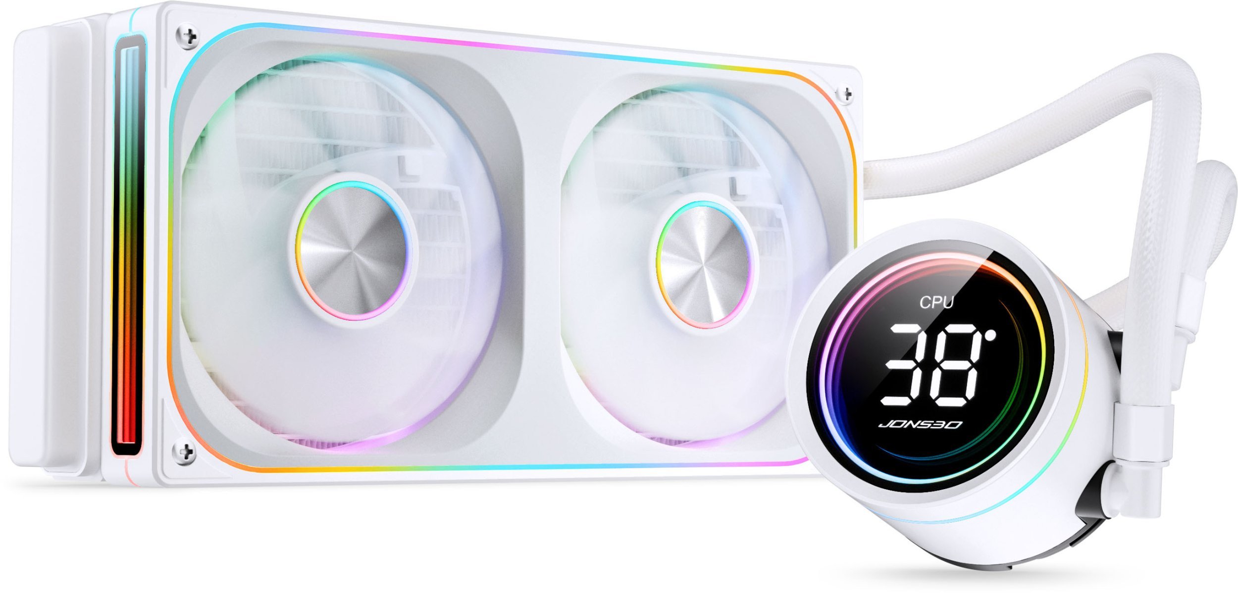 Jonsbo TH-240 AiO Wasserkhlung, ARGB, Display - 240mm, wei