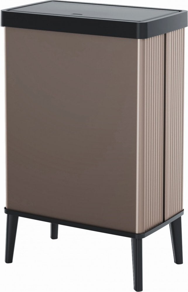 Kosz na śmieci Curver na przycisk 54L różowe złoto (261010)